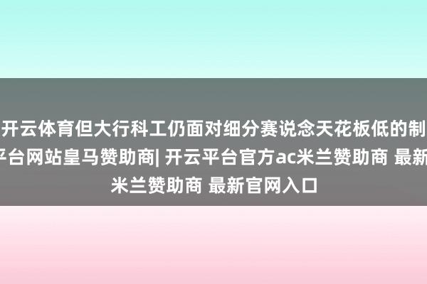 开云体育但大行科工仍面对细分赛说念天花板低的制肘-开云平台网站皇马赞助商| 开云平台官方ac米兰赞助商 最新官网入口